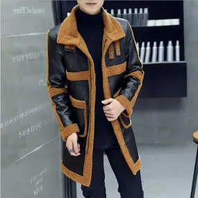 2019 men clothing hair stylist GD fashion  leather jacket