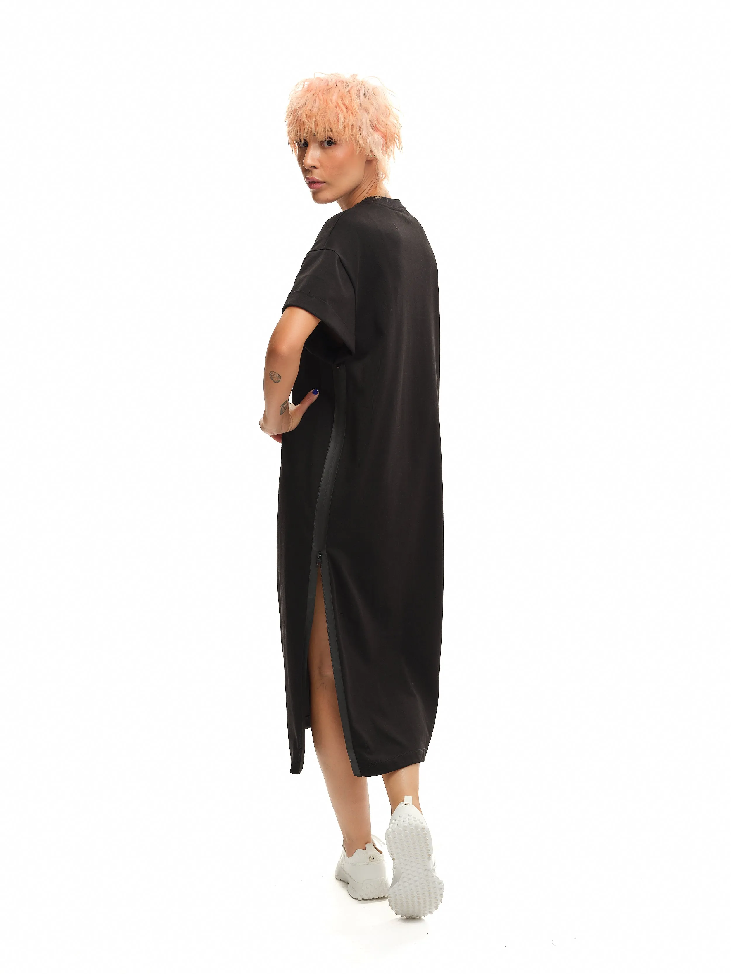Black Dress with Removable Accents