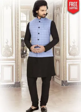 Black Kurta Silk Payjama