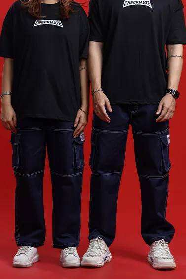 BLUE CONTRAST CARGO PANT