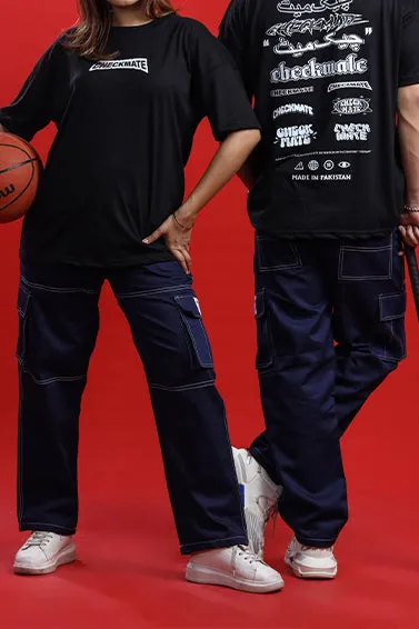 BLUE CONTRAST CARGO PANT