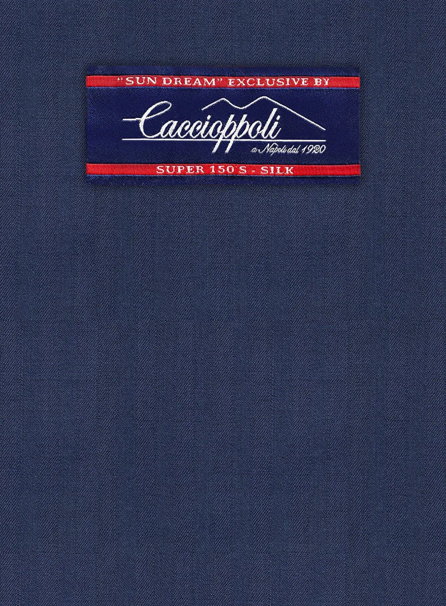 Caccioppoli Sun Dream Afarie Dark Blue Wool Jacket