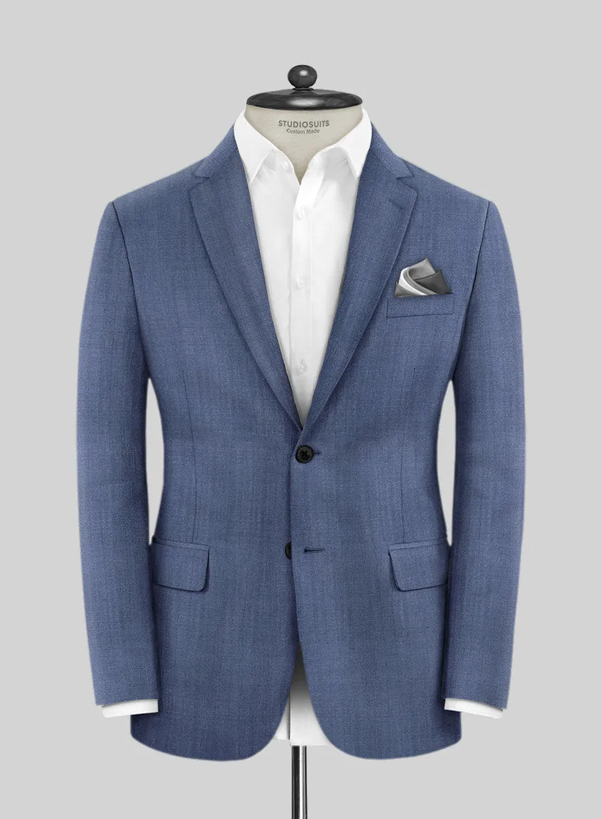 Caccioppoli Sun Dream Angres Dusk Blue Wool Jacket