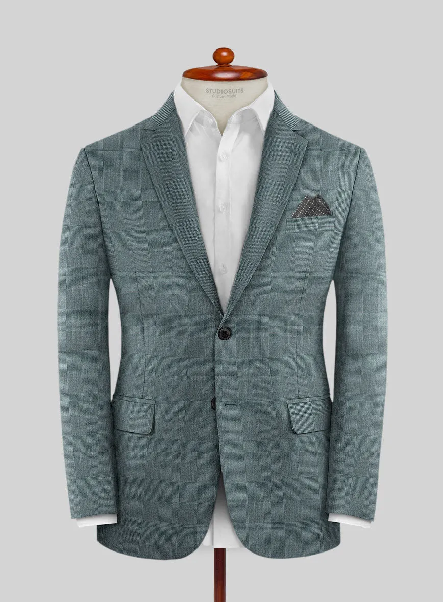 Caccioppoli Sun Dream Barto Green Wool Silk Jacket