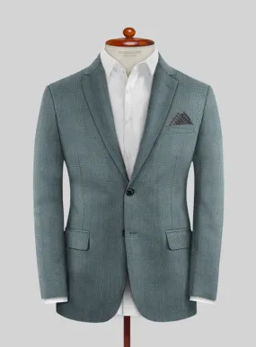 Caccioppoli Sun Dream Barto Green Wool Silk Jacket