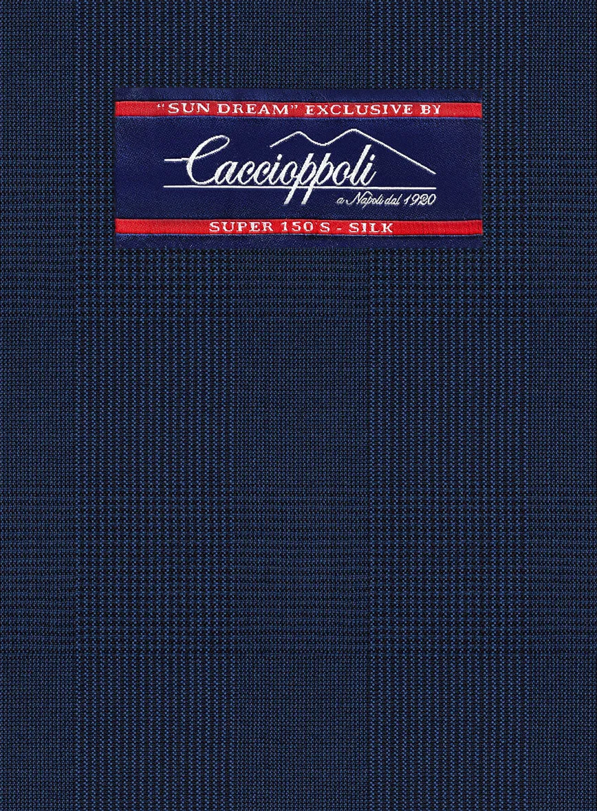 Caccioppoli Sun Dream Tolome Dark Blue Wool Silk Jacket