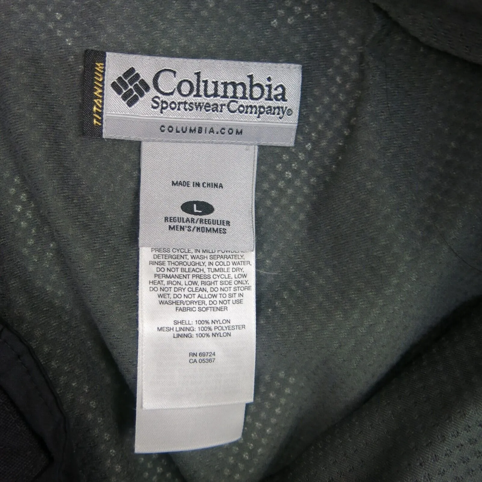 Columbia Sportswear Company Mens Cargo Pant Mid Rise Black Size Large
