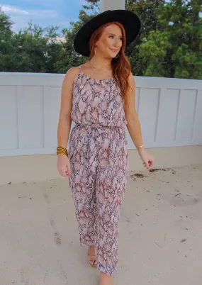 Elowyn Cami Gathered Tie Back Jumpsuit