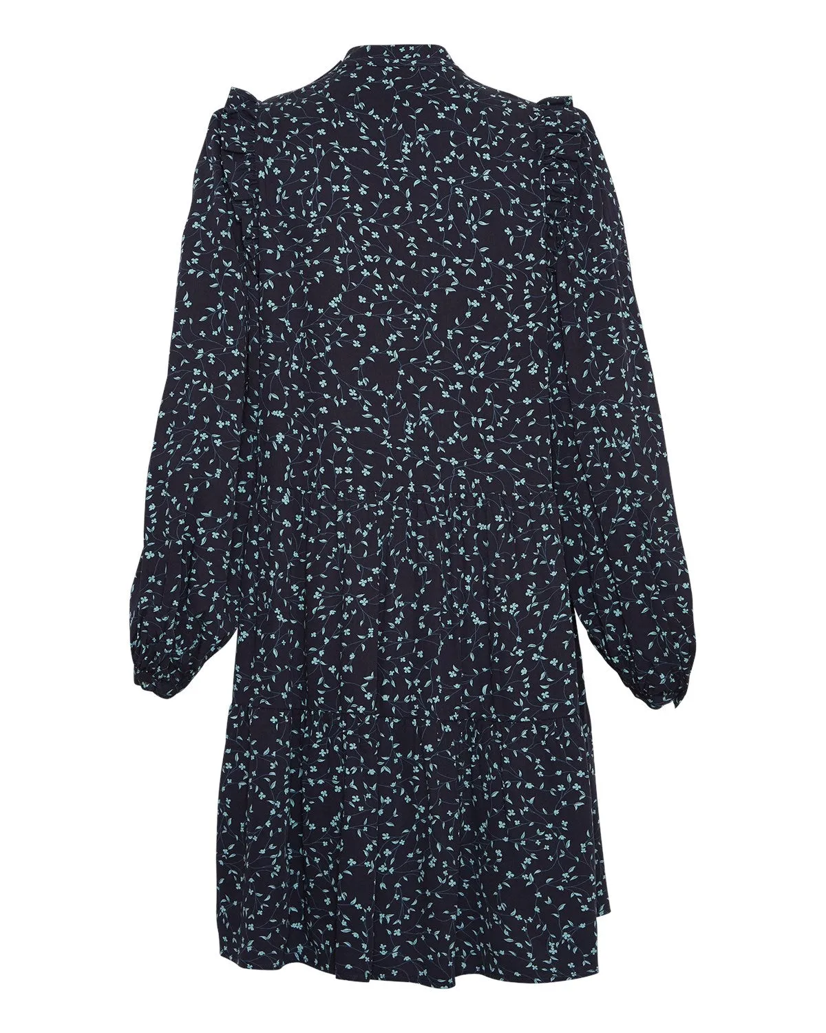 Etha Raye LS Short Dress AOP - S Cap Flower