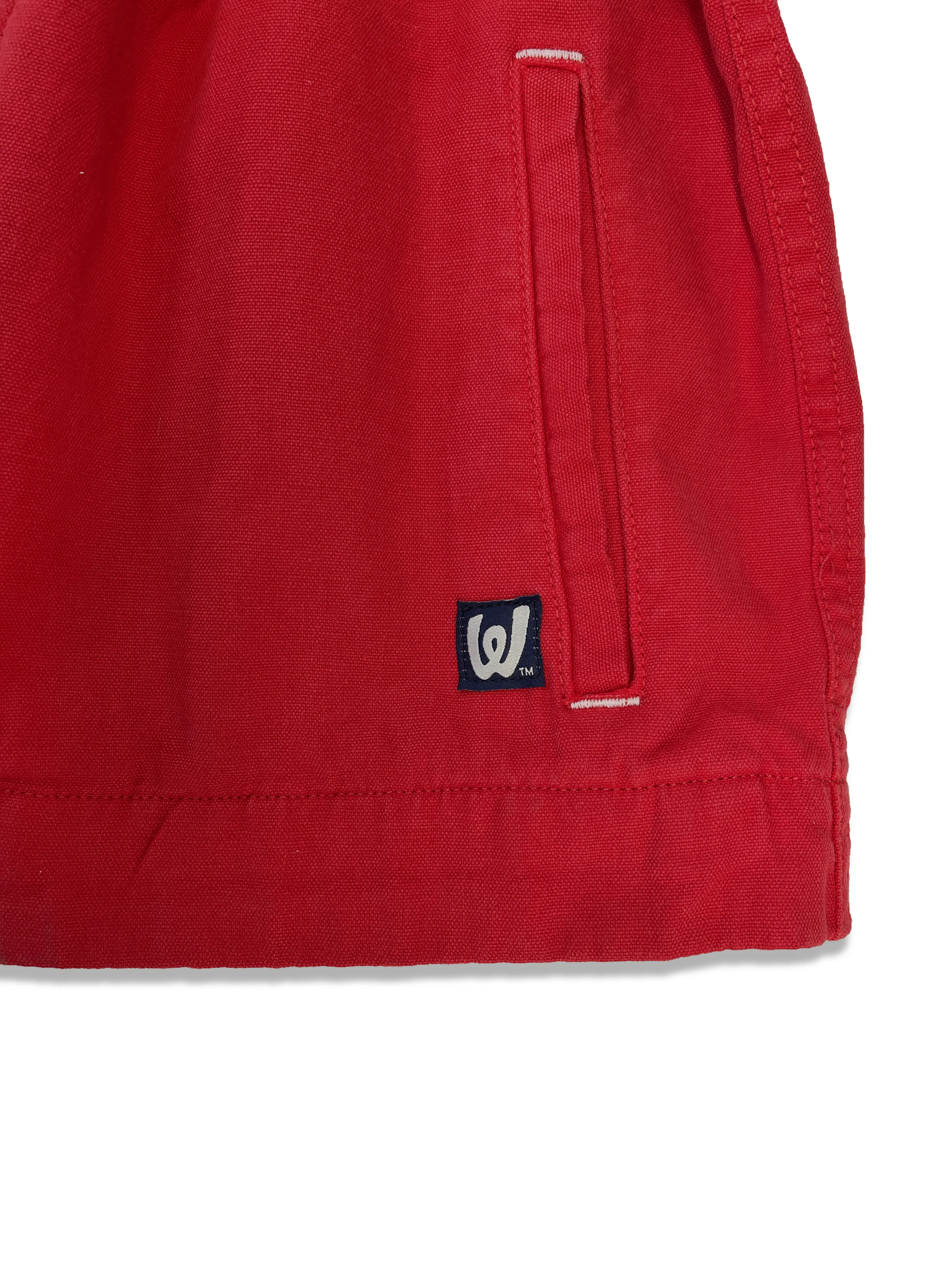 Hemp After-Work Jacket - Crimson Red