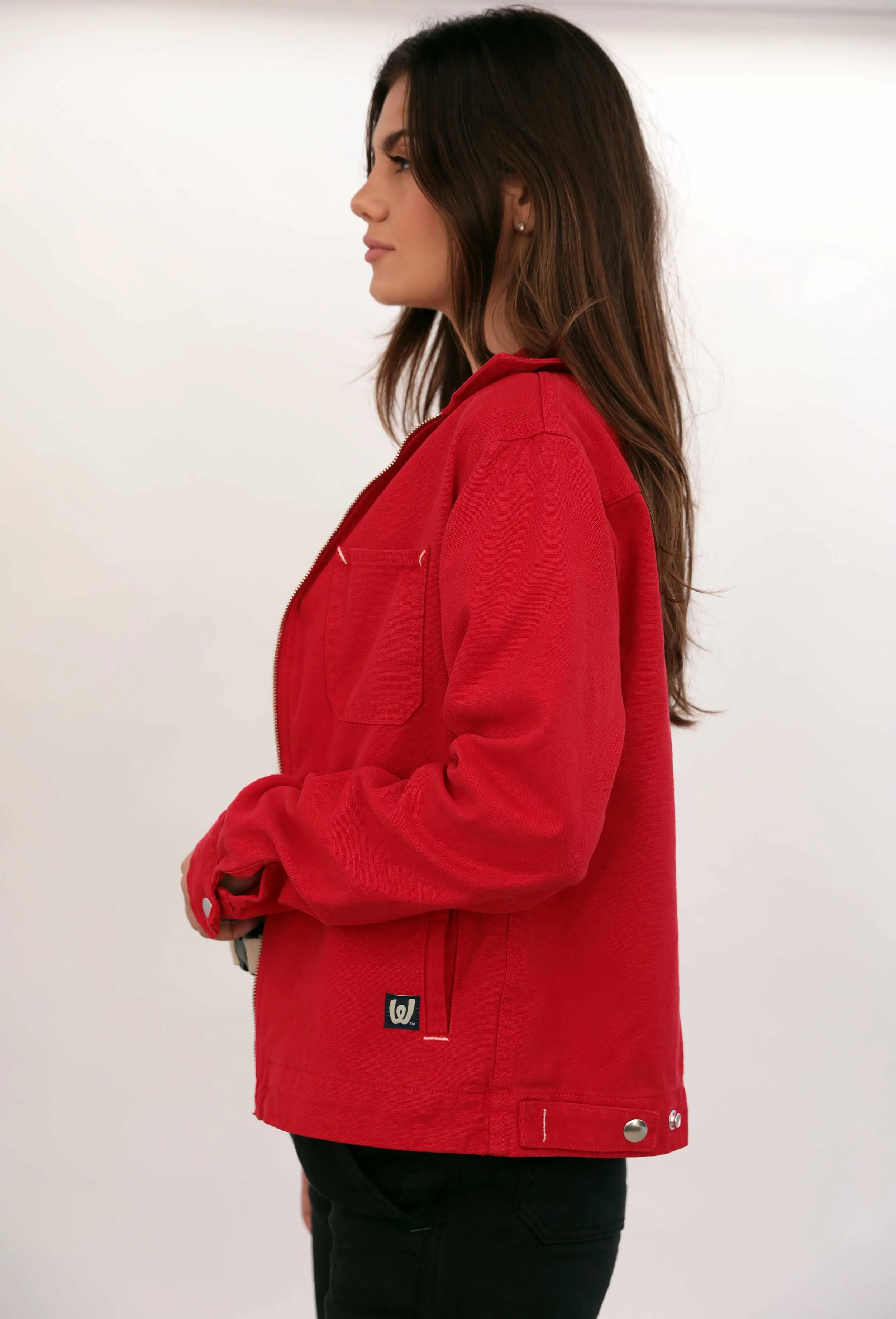 Hemp After-Work Jacket - Crimson Red