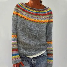 Kyra | Retro knitted jumper for women