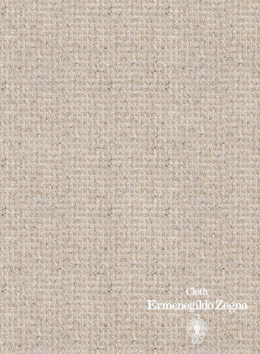 Lanificio Zegna Beige Basket Weave Jacket