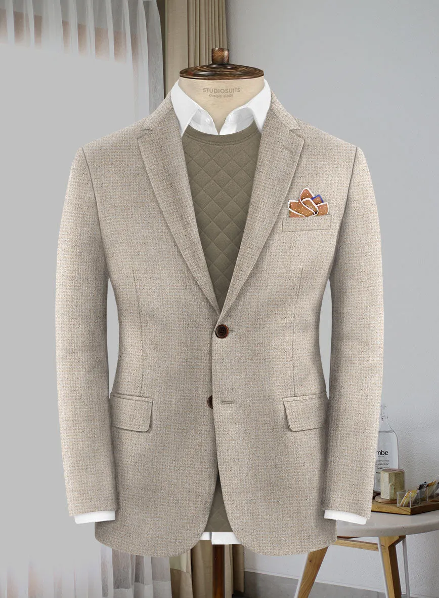Lanificio Zegna Beige Basket Weave Jacket