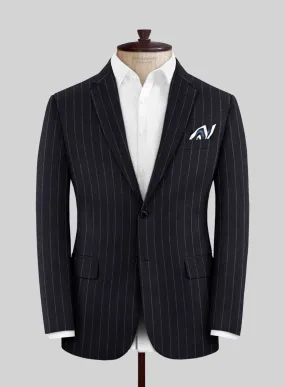 Lanificio Zegna Loop Adana Blue Stripe Wool Jacket