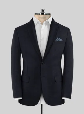 Lanificio Zegna Traveller Sarcos Blue Checks Wool Jacket