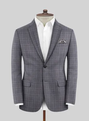 Lanificio Zegna Traveller Valen Blue Checks Wool Jacket