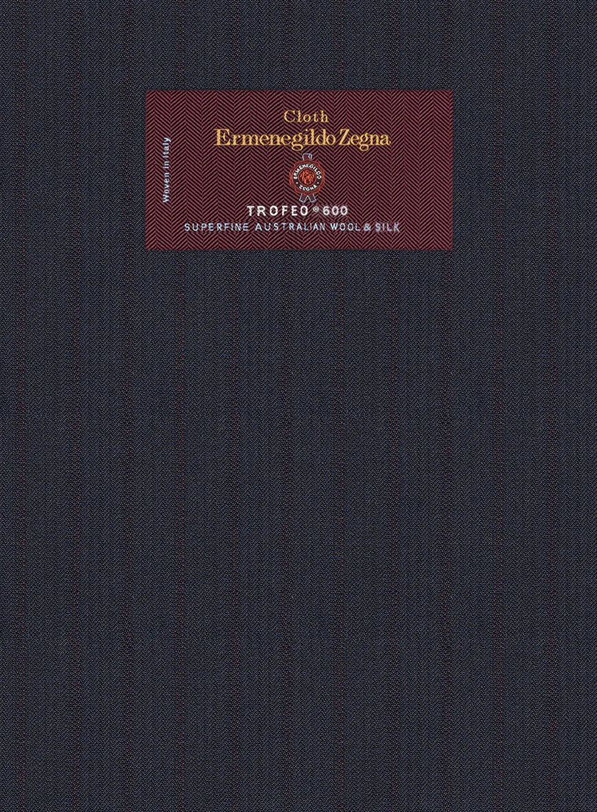 Lanificio Zegna Trofeo Ifrain Blue Stripe Wool Jacket