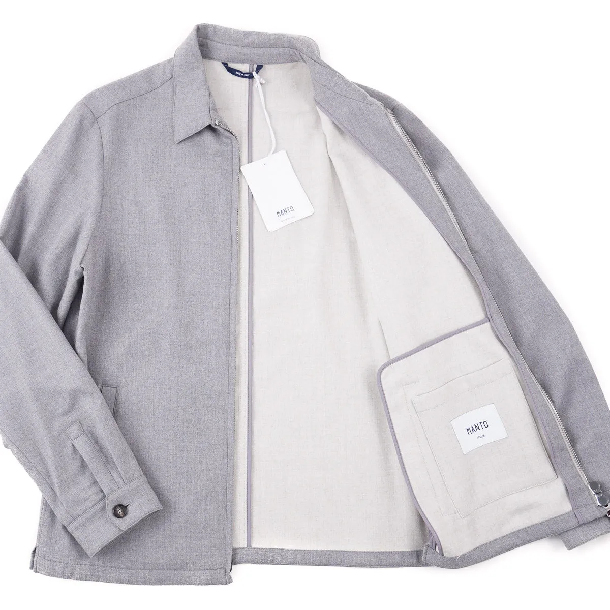 Manto Zip-Front Cashmere Jacket