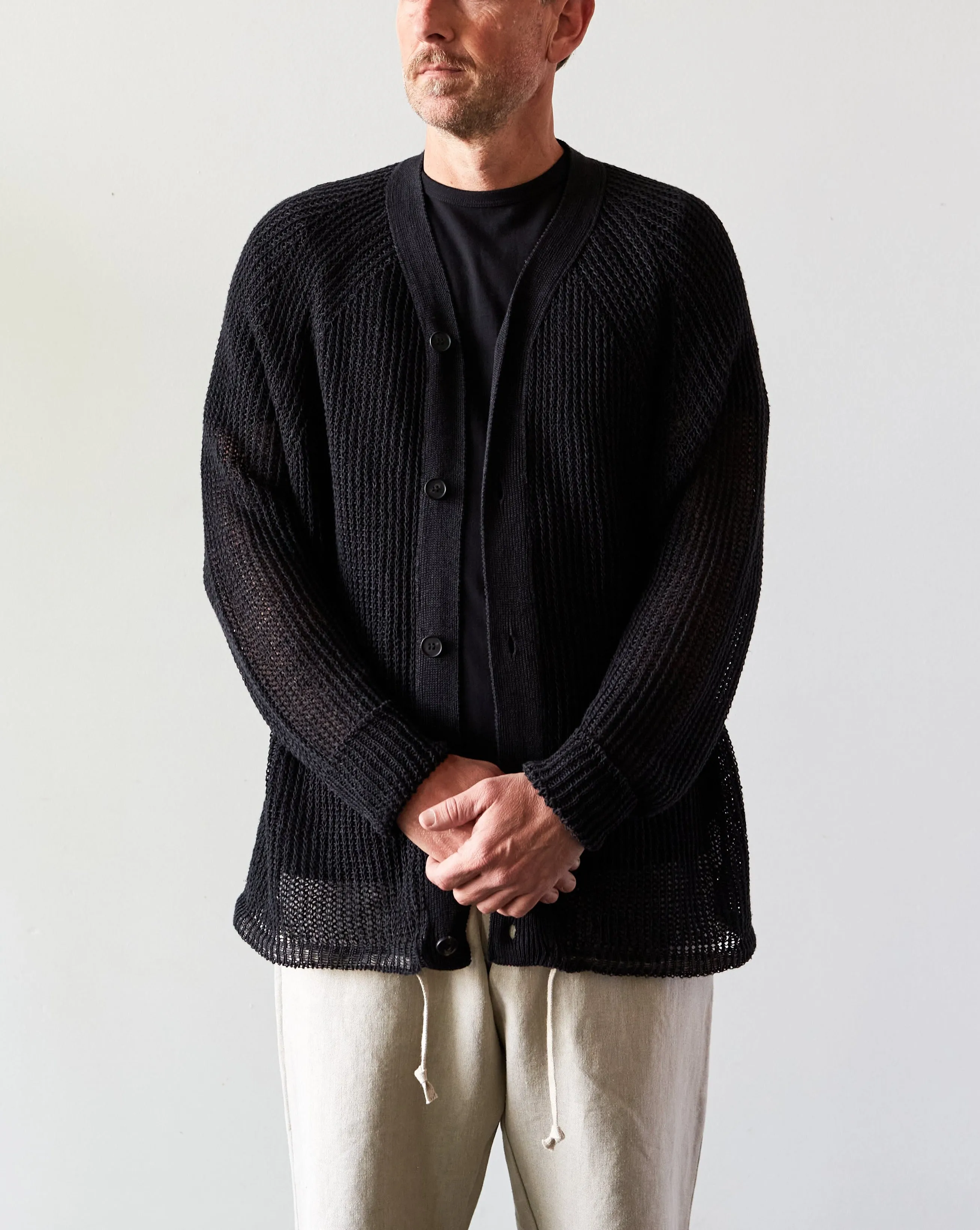 O-Project Bomber Cardigan, Black