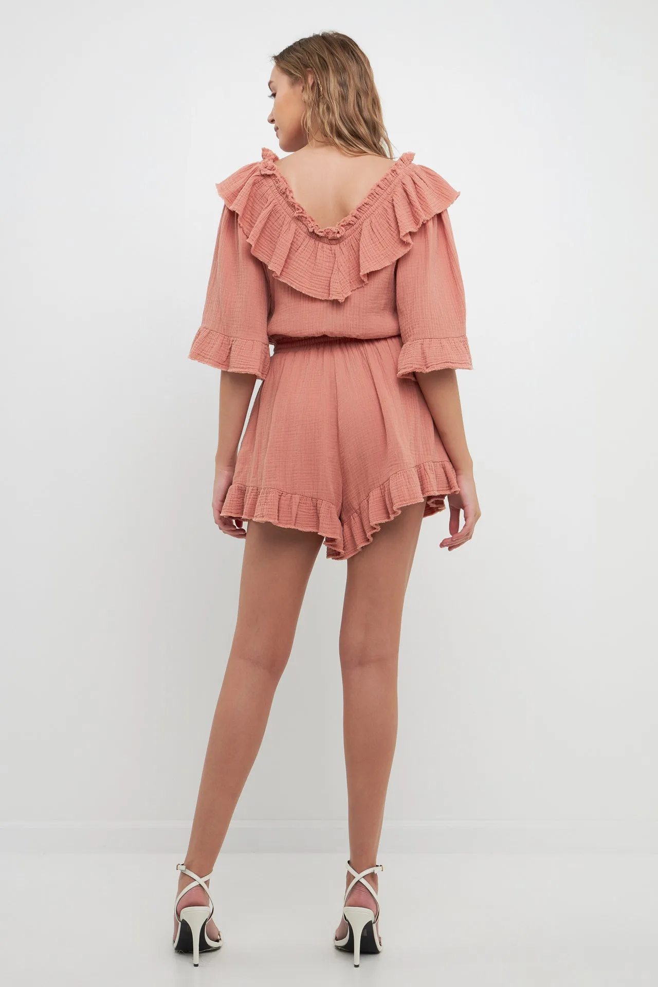 Ruffle Detail Romper