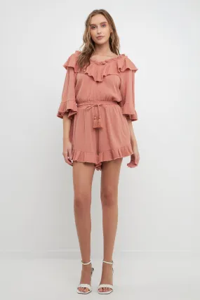 Ruffle Detail Romper