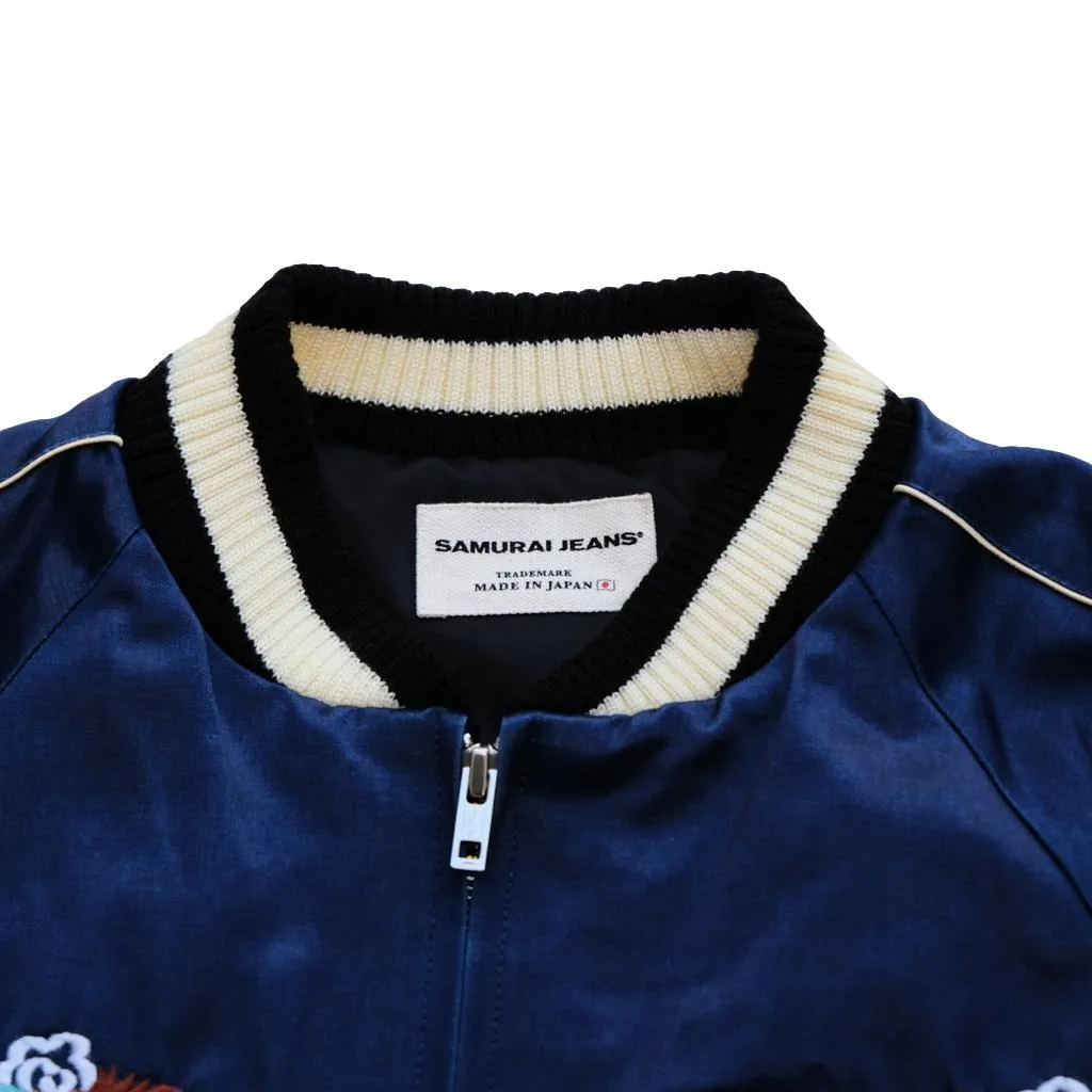 Samurai Jeans SJSKJ24 Indigo Dyed Sukajan Jacket