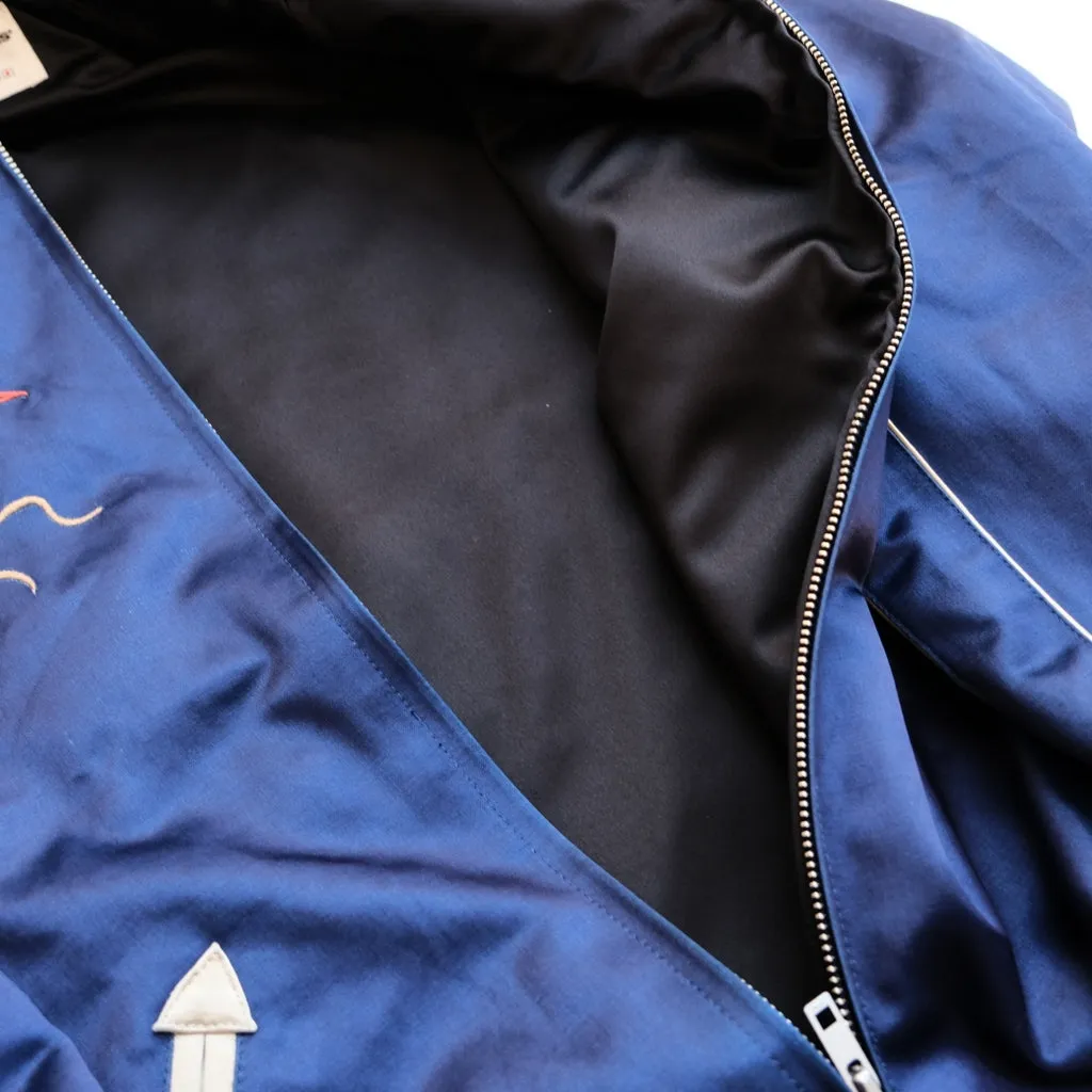 Samurai Jeans SJSKJ24 Indigo Dyed Sukajan Jacket