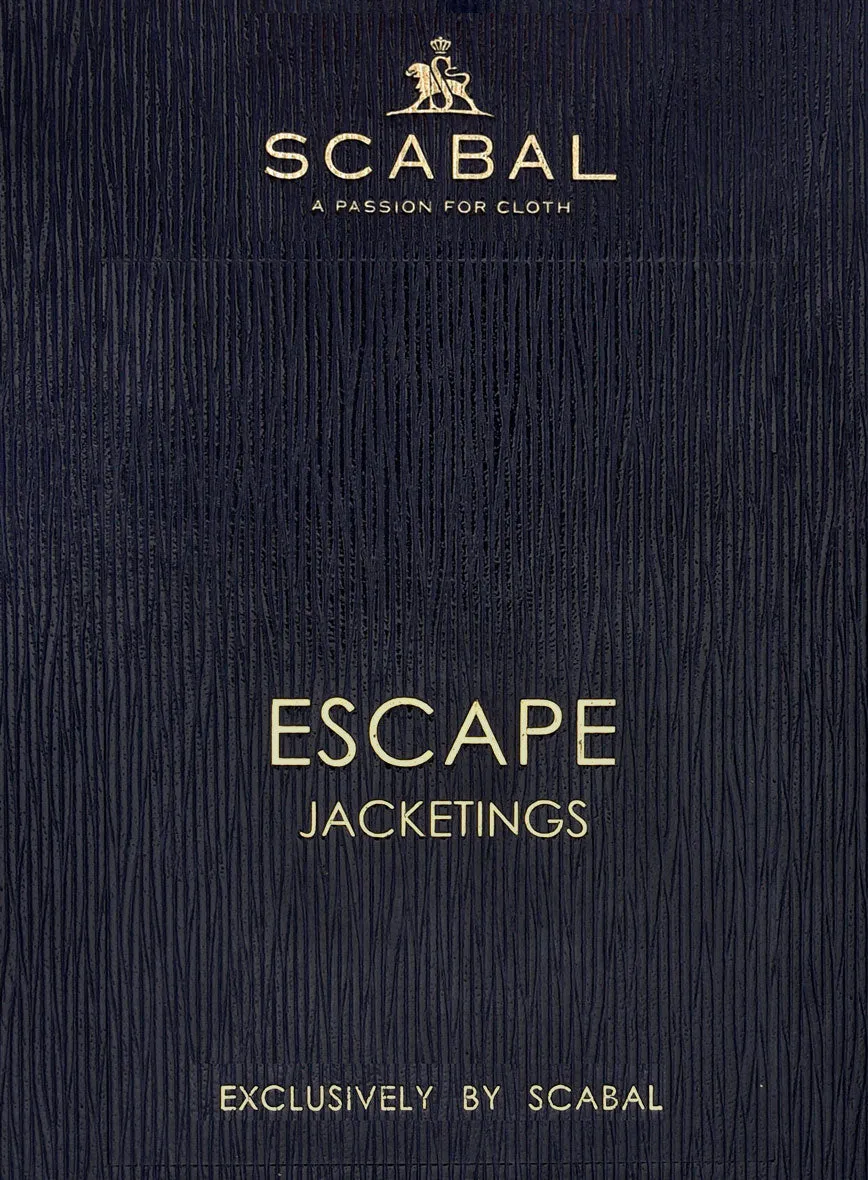 Scabal Blue Checks Wool Jacket