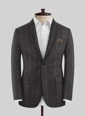 Scabal Coffee Brown Wool Jacket