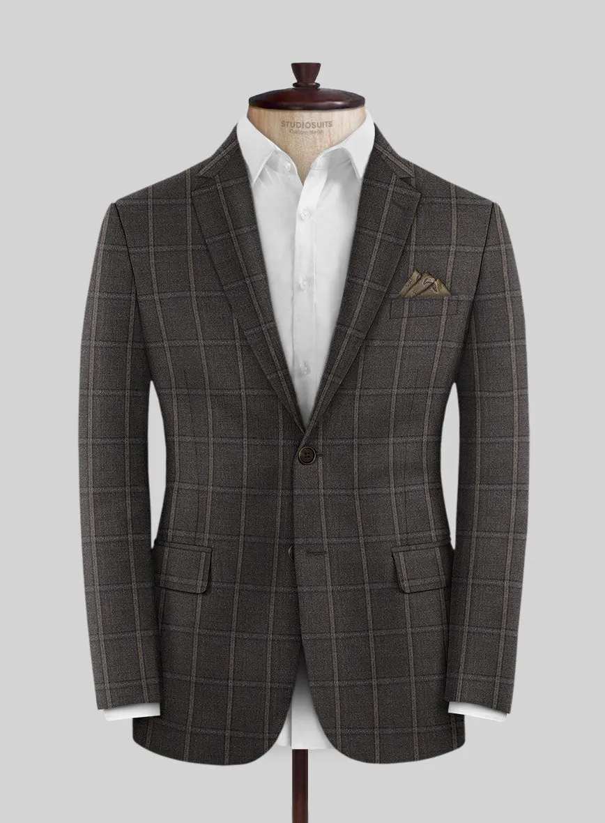 Scabal Coffee Brown Wool Jacket