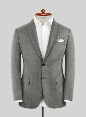 Scabal Cosmopolitan Glen Gray Wool Jacket