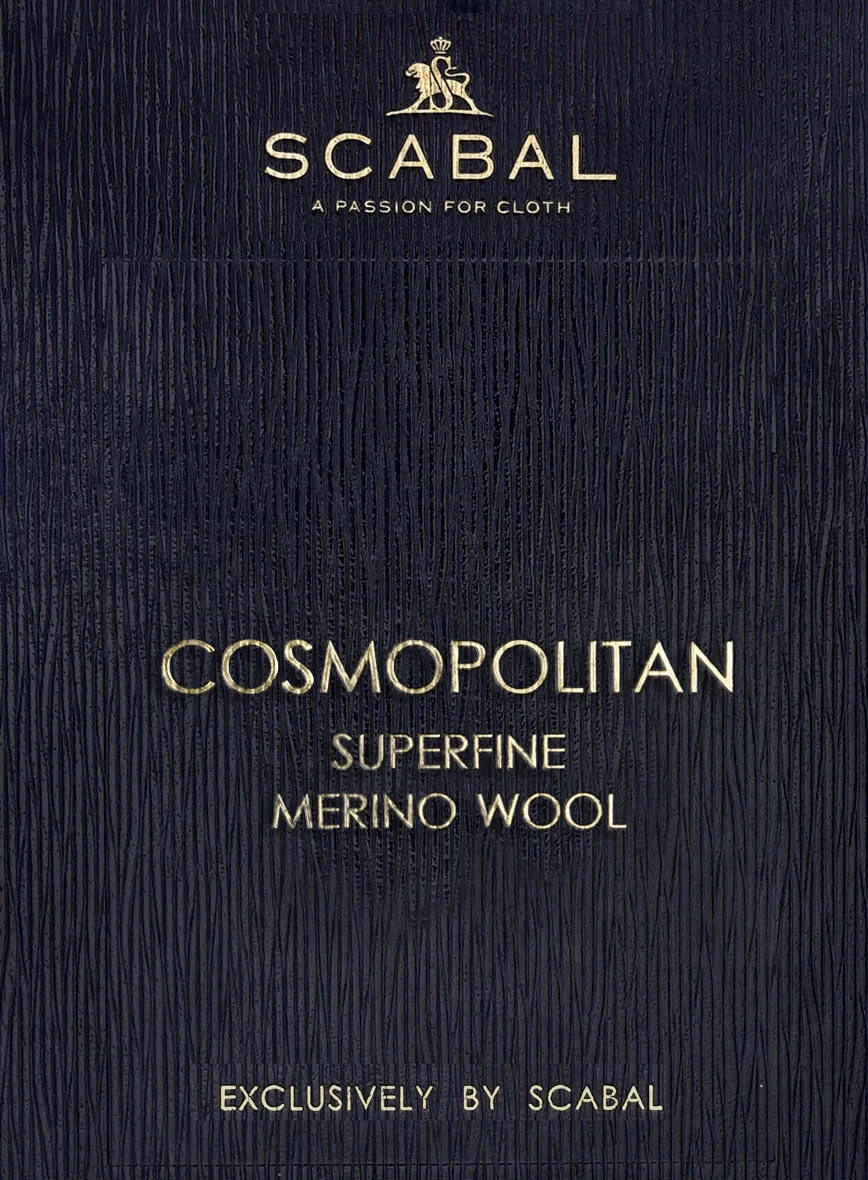 Scabal Cosmopolitan Glen Gray Wool Jacket
