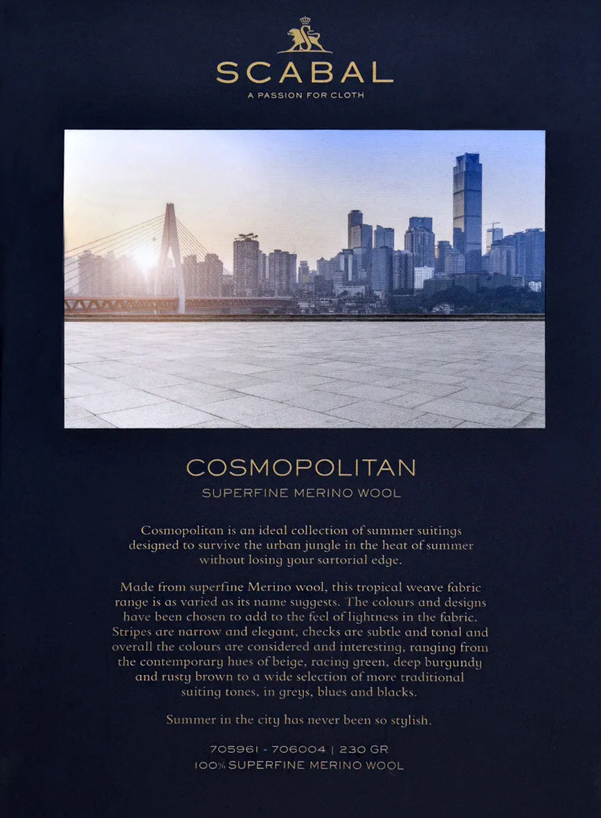 Scabal Cosmopolitan Navy Blue Wool Jacket