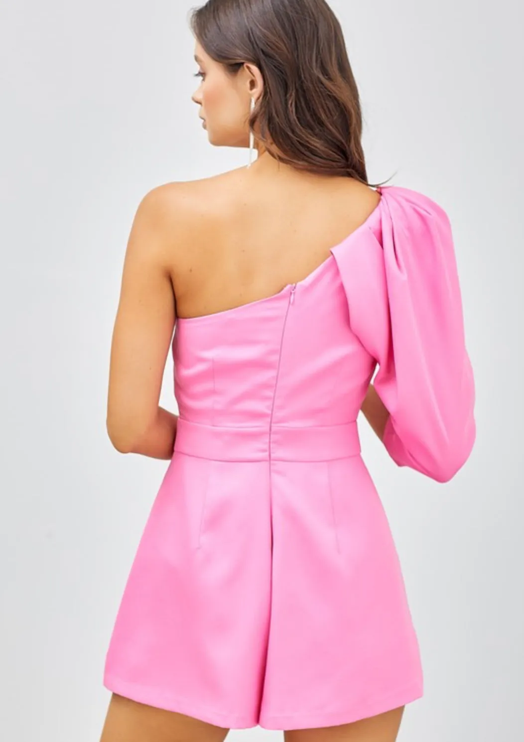 Taylor pink one shoulder romper