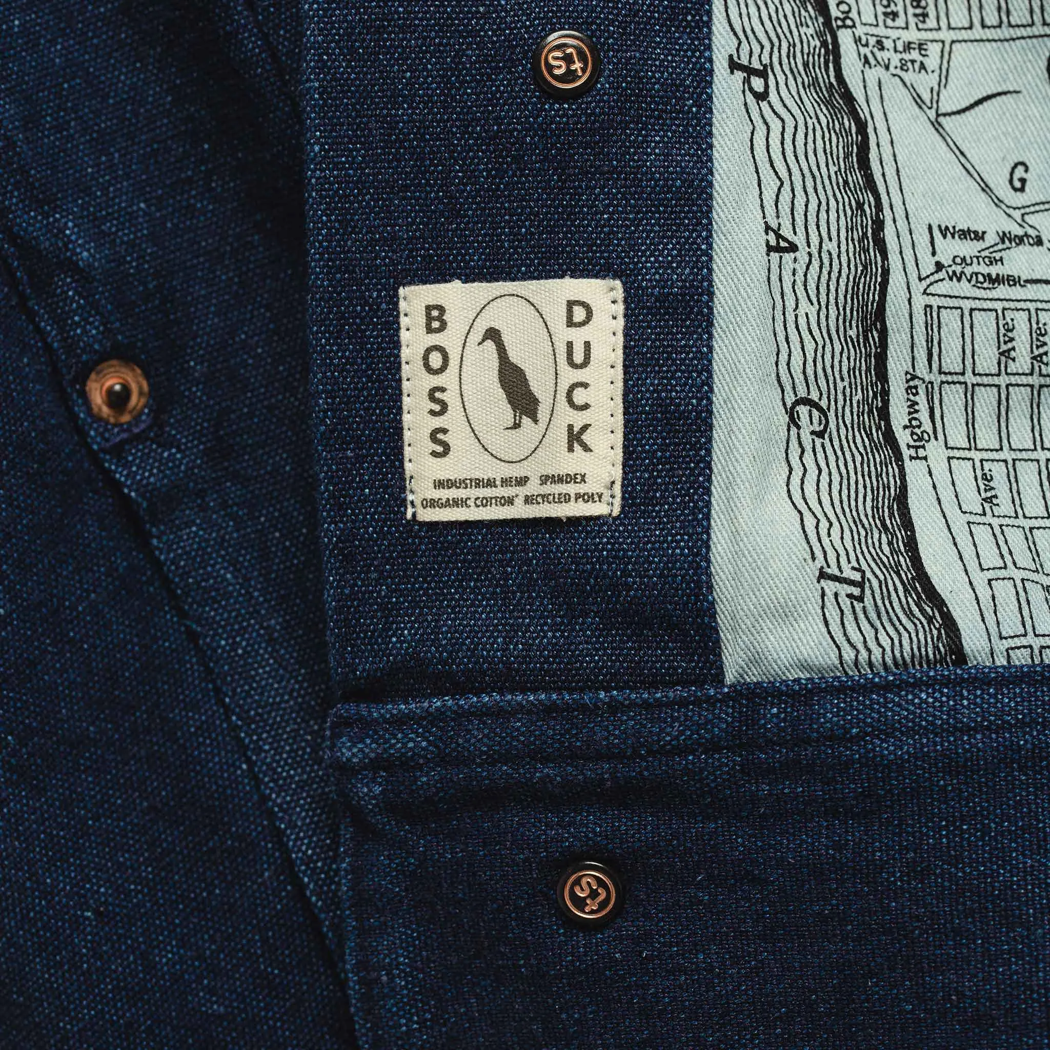 The Long Haul Jacket in Indigo Boss Duck
