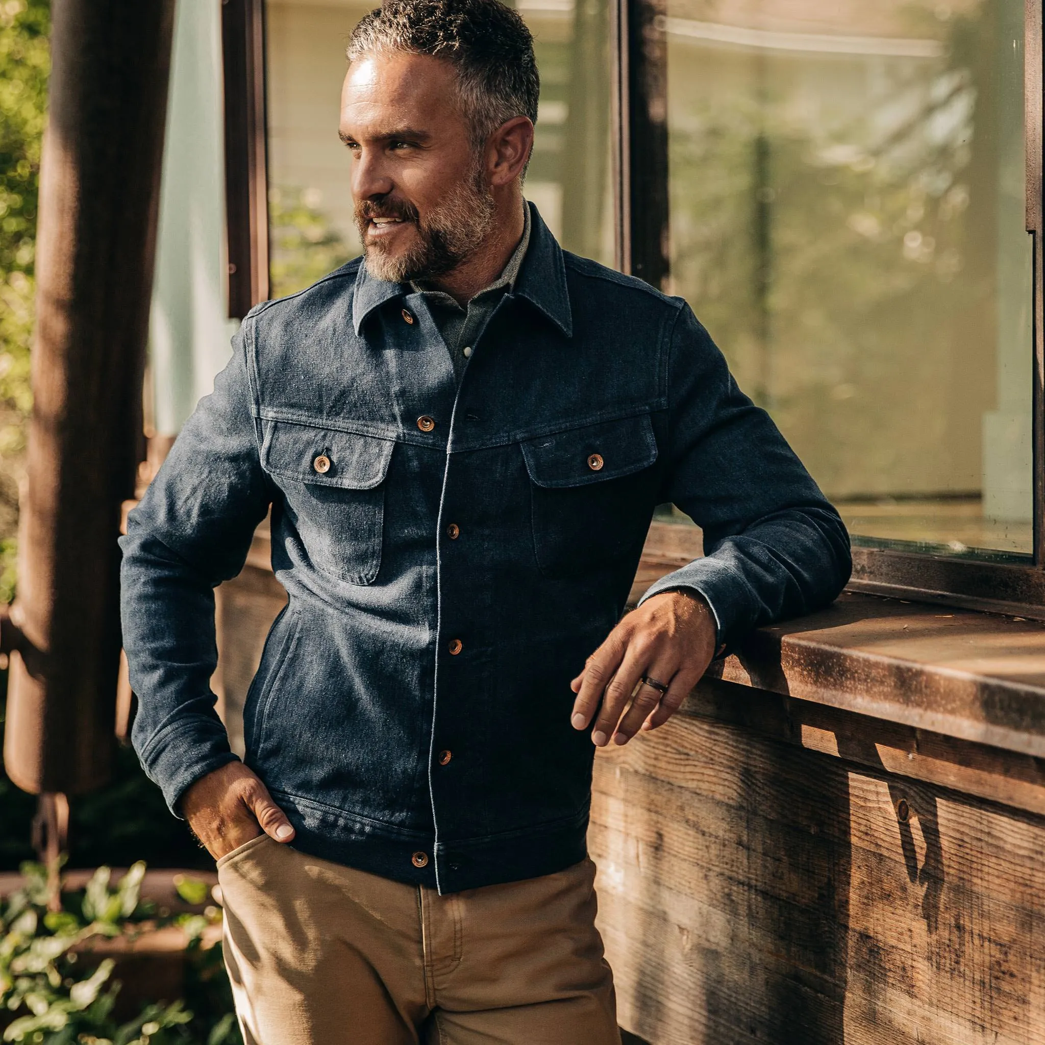 The Long Haul Jacket in Indigo Boss Duck