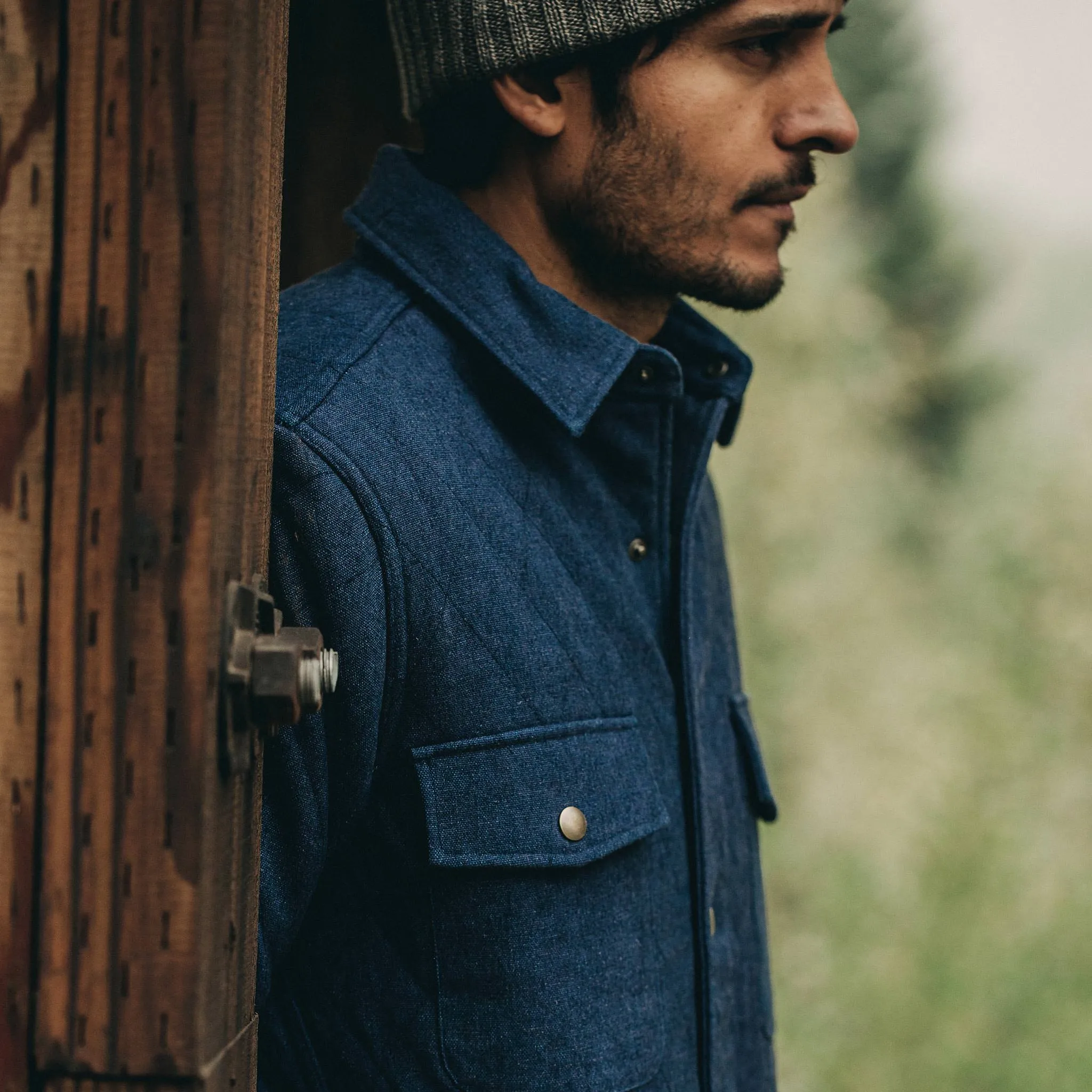 The Quilted Jacket in Indigo Boss Duck