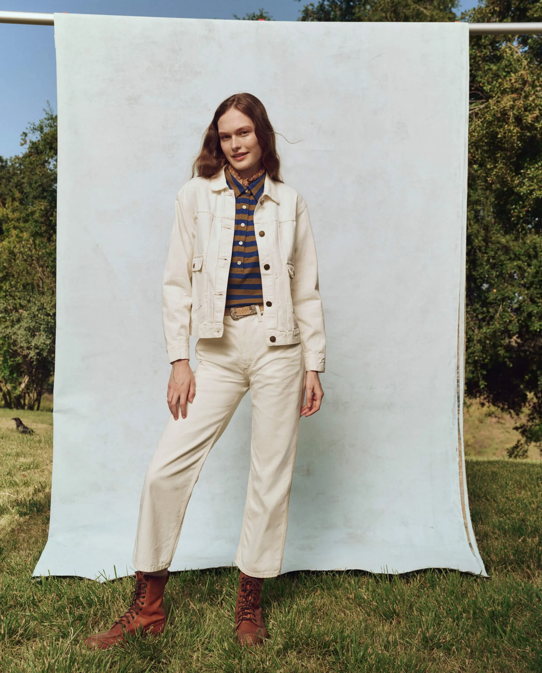 The Workwear Jean Jacket. -- Natural Hemp