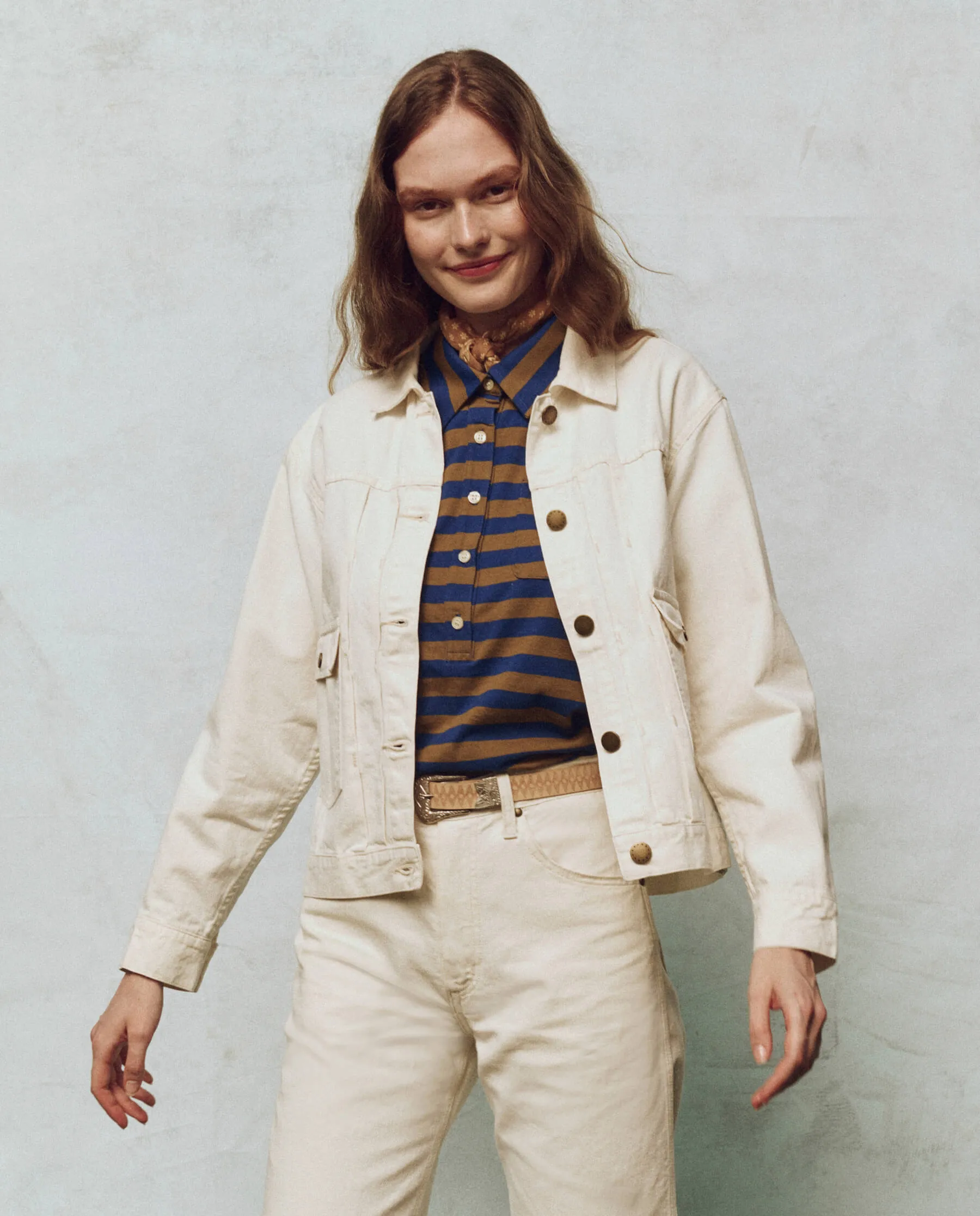 The Workwear Jean Jacket. -- Natural Hemp