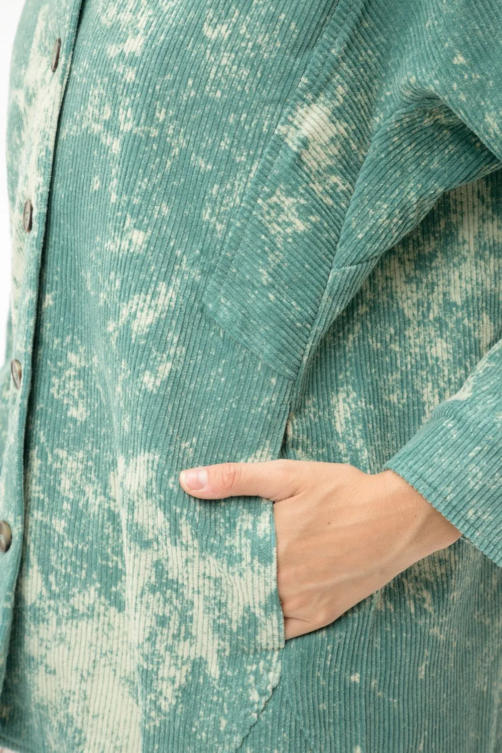 Tiedye Corduroy Shirt Jacket