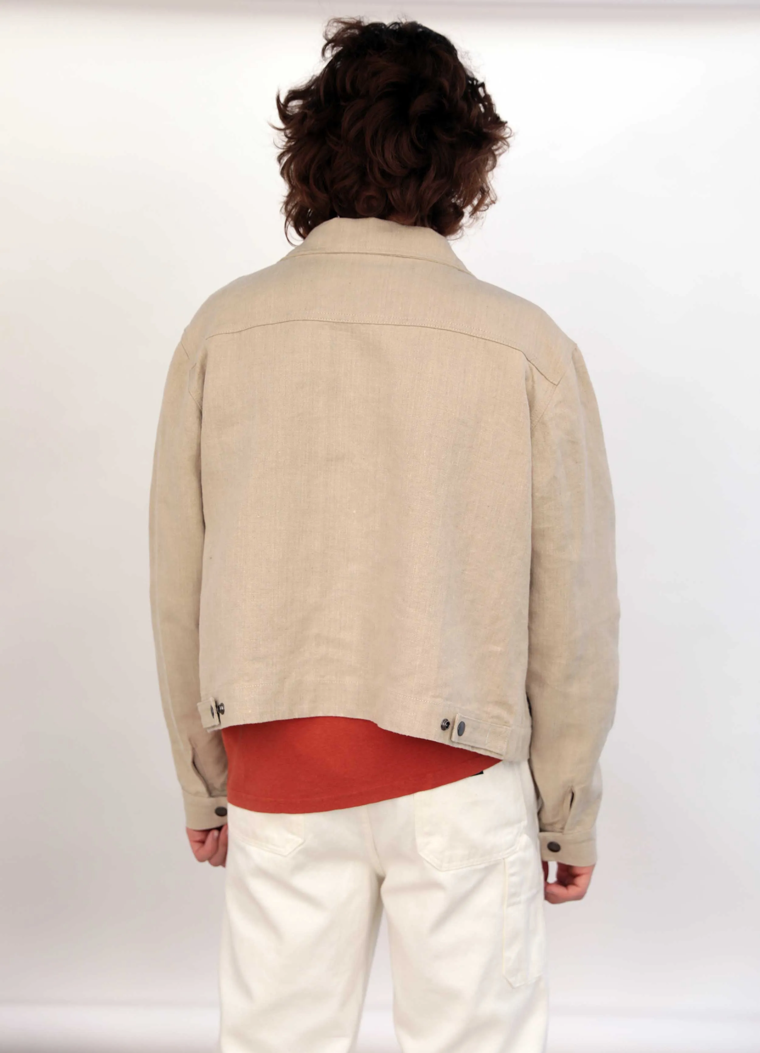 White Bark Edition Hemp After-Work Jacket - Dark Natural