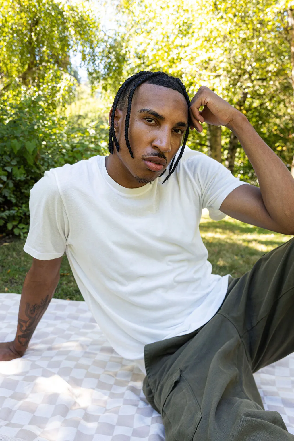 White Basic Tee