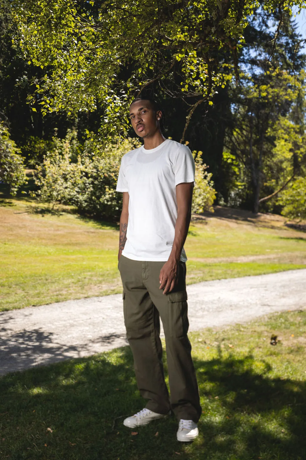 White Basic Tee